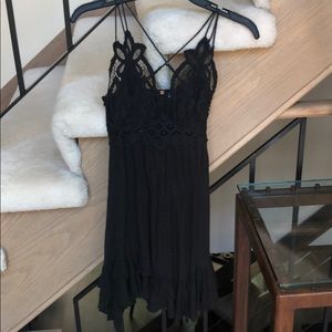 Free People black lace dress